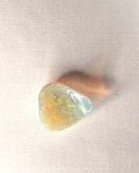 Opal No. 017, top view full of green and orange colour